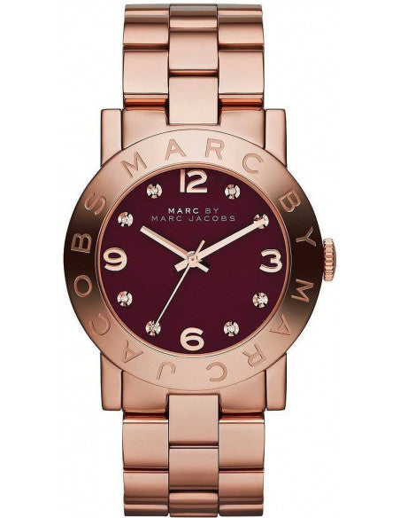Marc By Marc Jacobs Amy Brown Dial Rose Gold Classic Watch - MBM8618