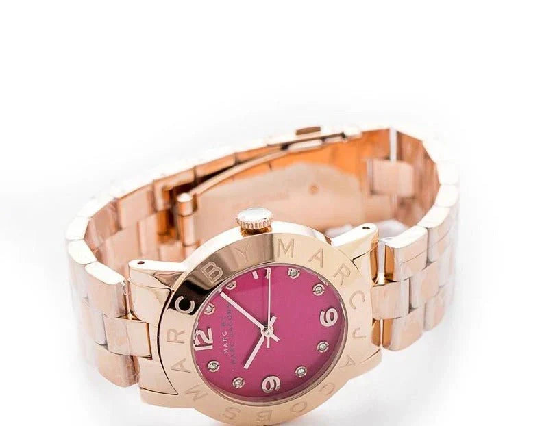 Marc By Marc Jacobs Amy Brown Dial Rose Gold Classic Watch - MBM8618