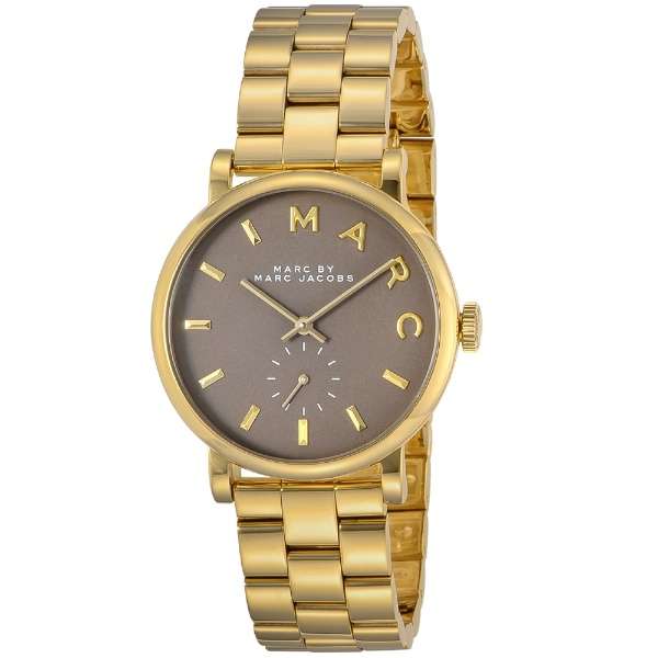 Marc by Marc Jacobs Baker watch with grey dial and gold plated bracelet