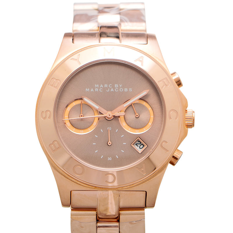 Marc By Marc Jacobs Blade Brown Dial Rose Gold Tone Women's Watch - MBM3308