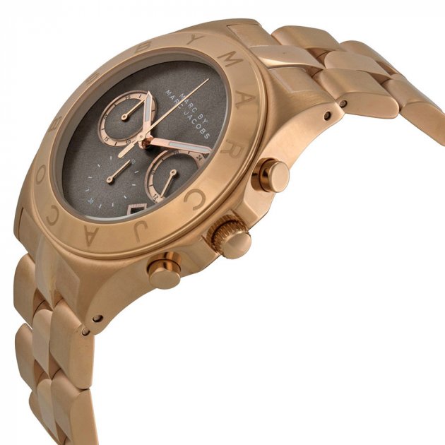 Marc By Marc Jacobs Blade Brown Dial Rose Gold Tone Women's Watch - MBM3308