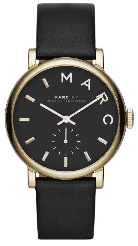 Marc By Marc Jacobs Baker Black Dial Leather Ladies Watch - MBM1269