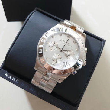 MARC BY MARC JACOBS Amy MBM3080 women's watch in box with navy Marc presentation case