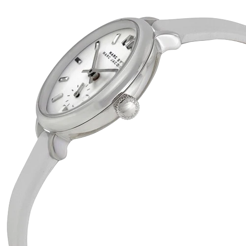 Marc By Marc Jacobs Sally White Dial White Leather Strap Women's Watch - MBM1350