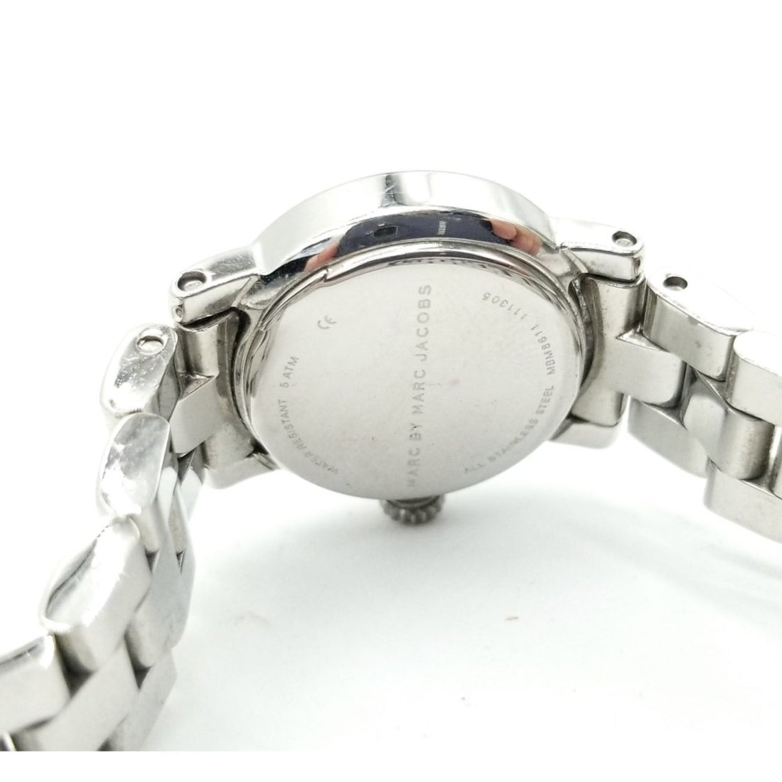 Marc Jacobs Amy White Dial Silver Steel Strap Women Watch - MBM8611