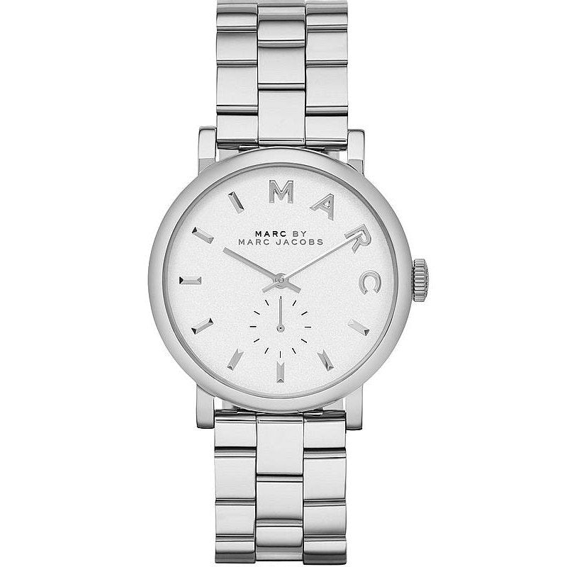 Marc By Marc Jacobs Baker White Dial Silver Watch - MBM3242