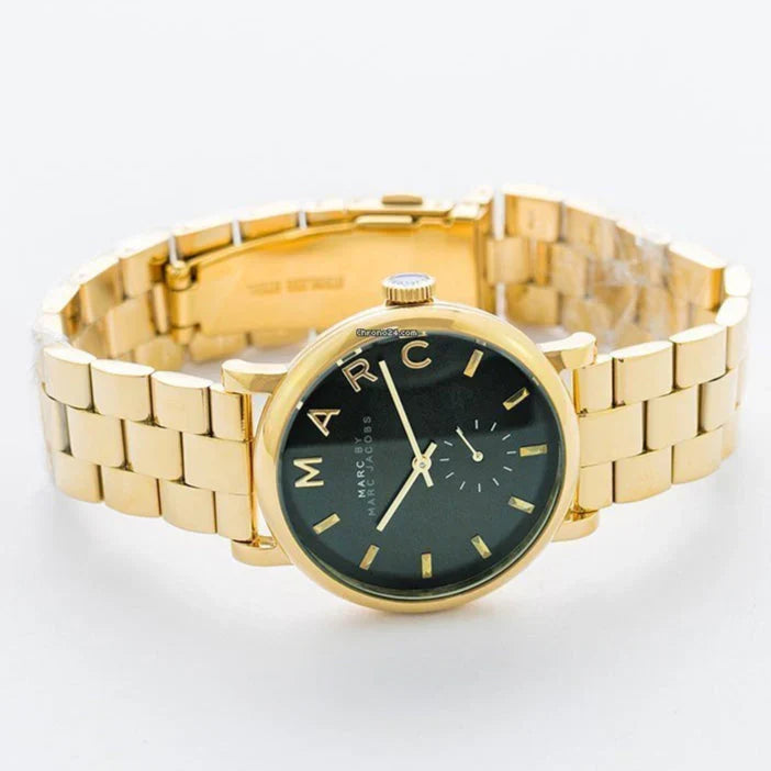 Marc By Marc Jacobs Baker Green Dial Gold-tone Ladies Watch - MBM3245
