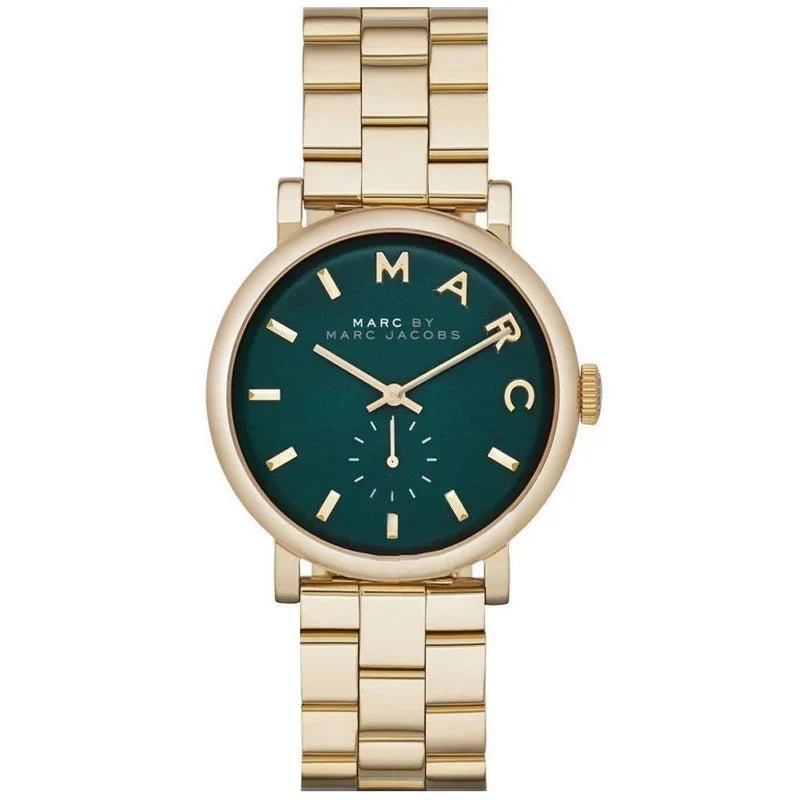 Marc By Marc Jacobs Baker Green Dial Gold-tone Ladies Watch - MBM3245