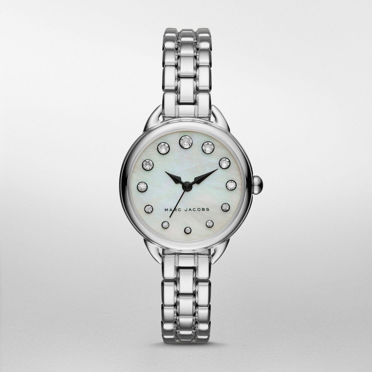 Marc Jacobs Betty Mother of Pearl White Dial Silver Steel Strap Women Watch - MJ3510