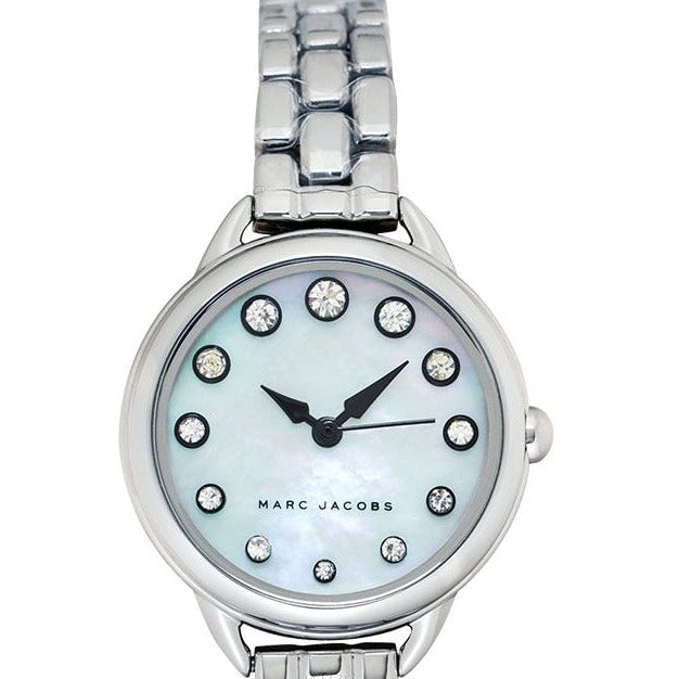 Marc Jacobs Betty Mother of Pearl White Dial Silver Steel Strap Women Watch - MJ3510