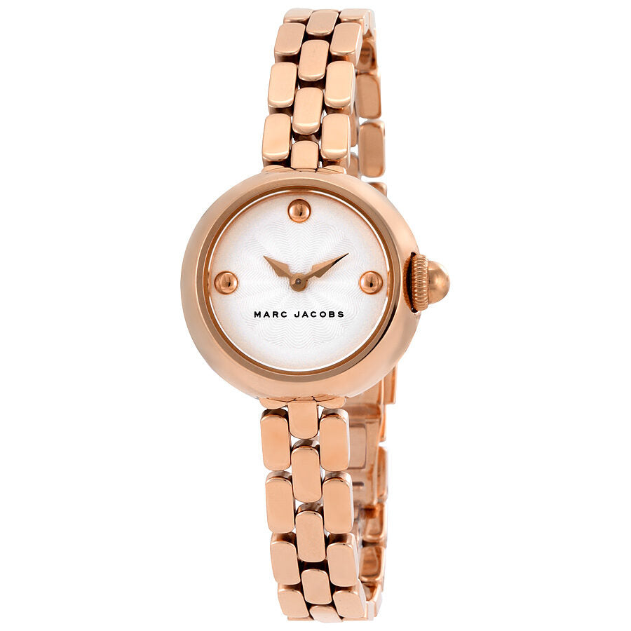 Marc Jacobs Courtney White Dial Rose Gold Stainless Steel Watch - MJ3458
