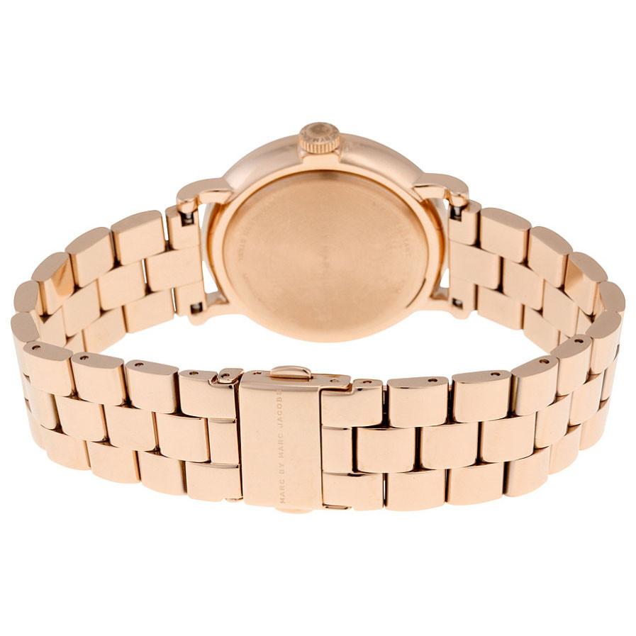 Marc By Marc Jacobs MBM3244 rose gold-tone case back with braided link bracelet