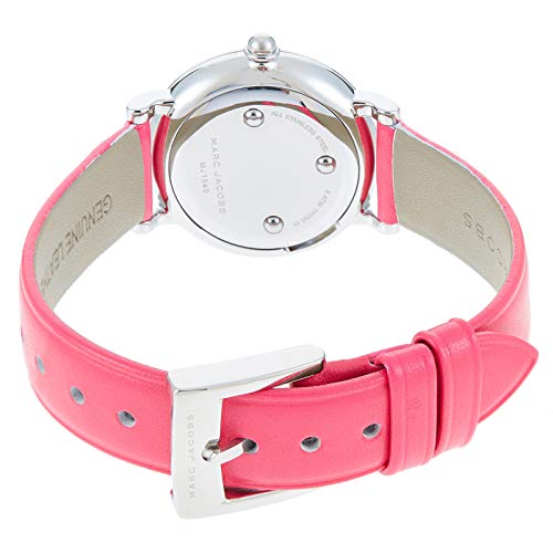 Marc Jacobs Roxy Black Dial Pink Leather Strap Women Watch - MJ1540