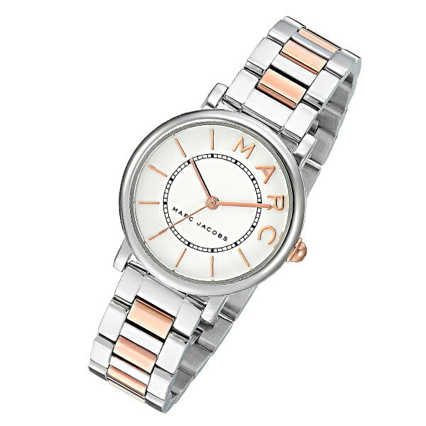 Marc Jacobs Roxy White Dial Two Tone Steel Strap Women Watch - MJ3553