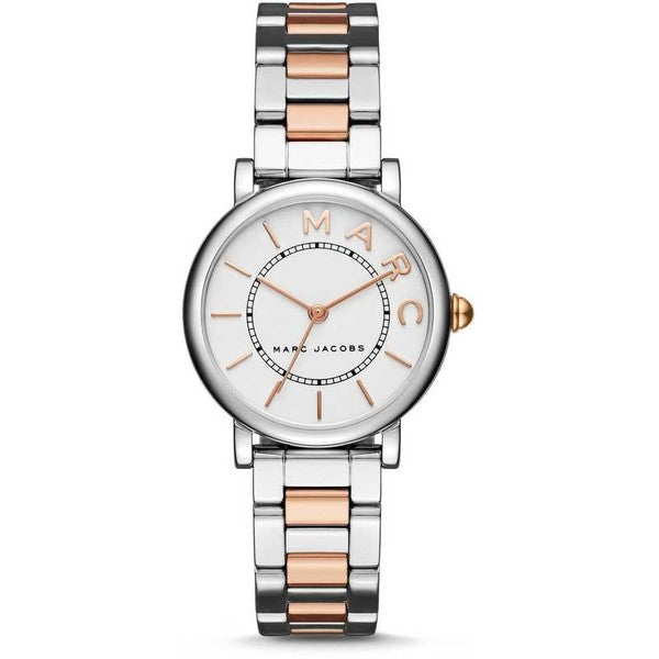 Marc Jacobs Roxy White Dial Two Tone Steel Strap Women Watch - MJ3553