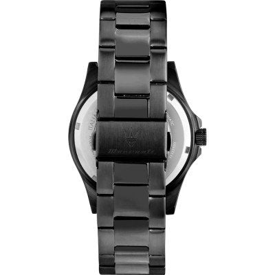 Maserati Competizione caseback showing transparent exhibition back