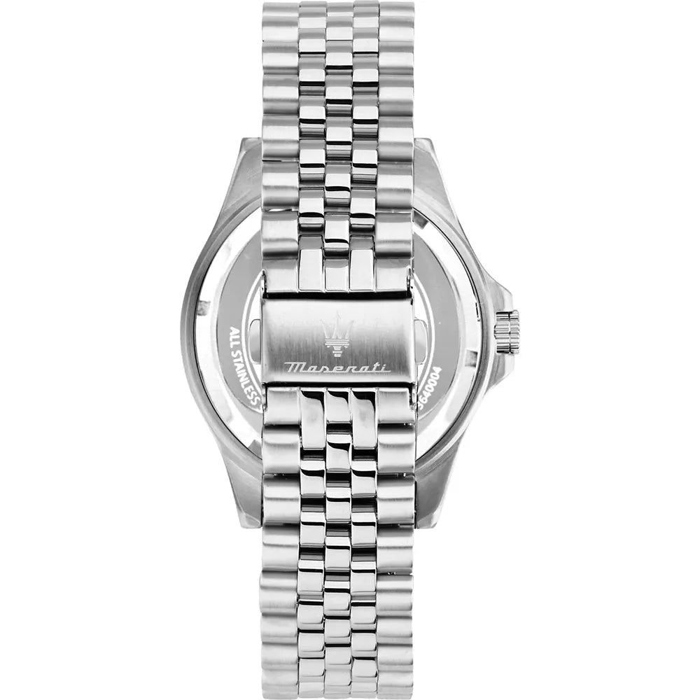 Maserati Sfida Gunmetal Dial Date Window Silver Men's Watch R8853140010