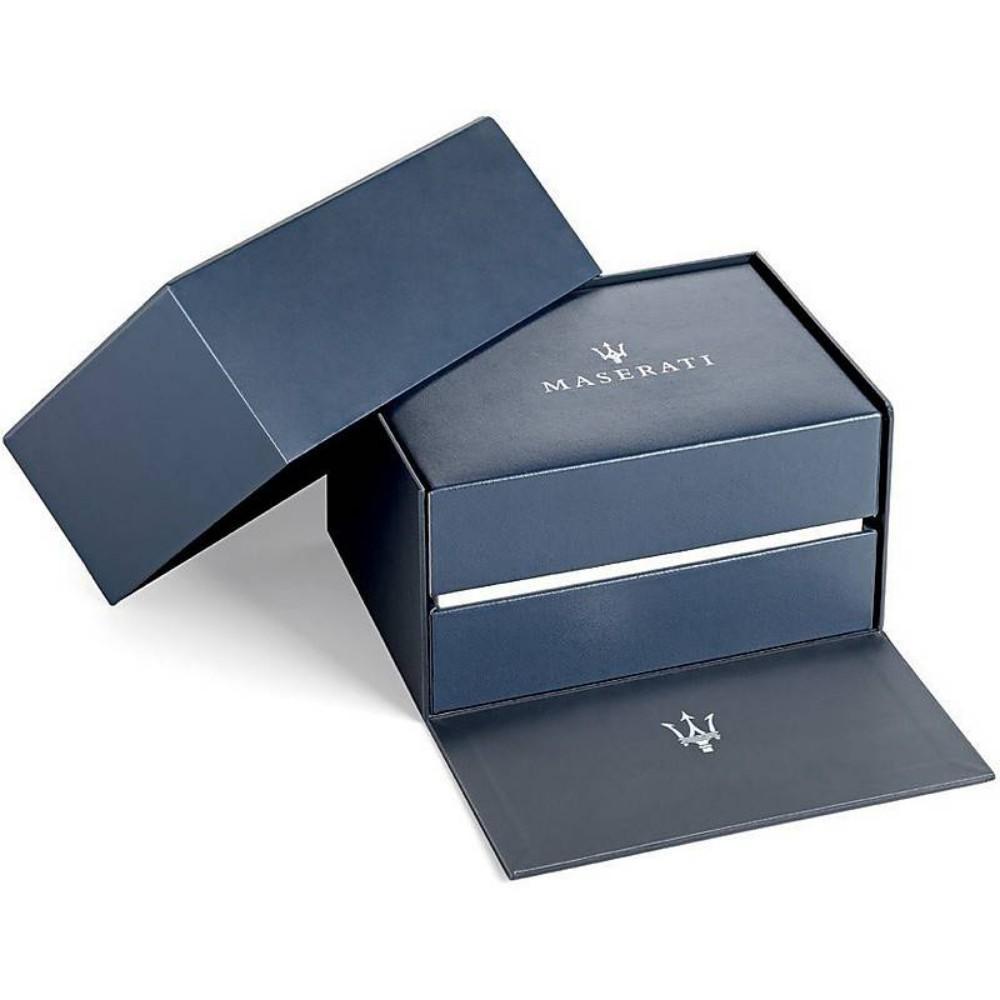 Maserati Tradizione blue presentation box with watch and accessories