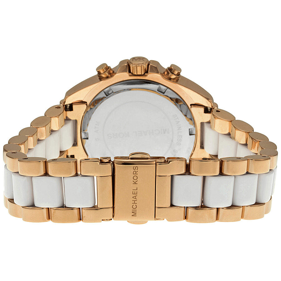 Michael Kors Bradshaw Chronograph White Dial Ladies Watch MK5907