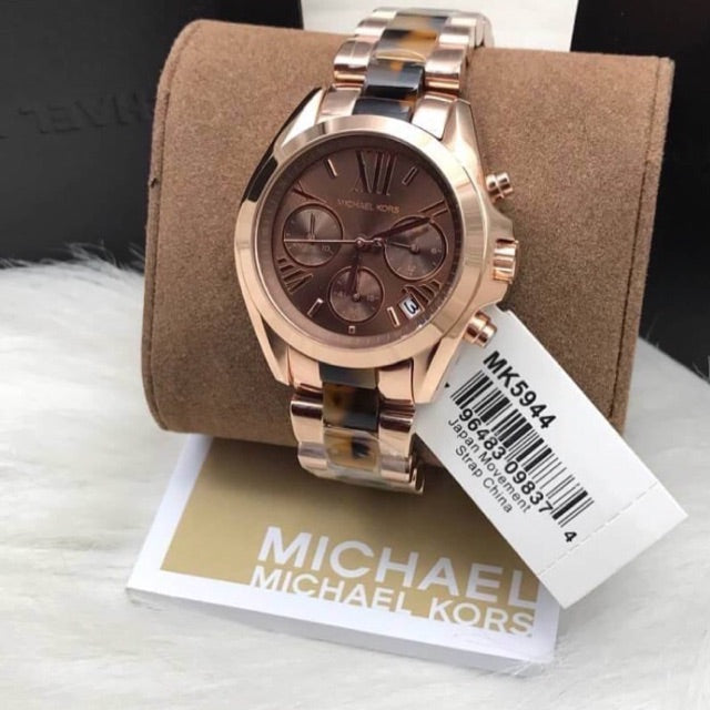 Michael Kors Bradshaw Chronograph Brown Dial Ladies Watch MK5944