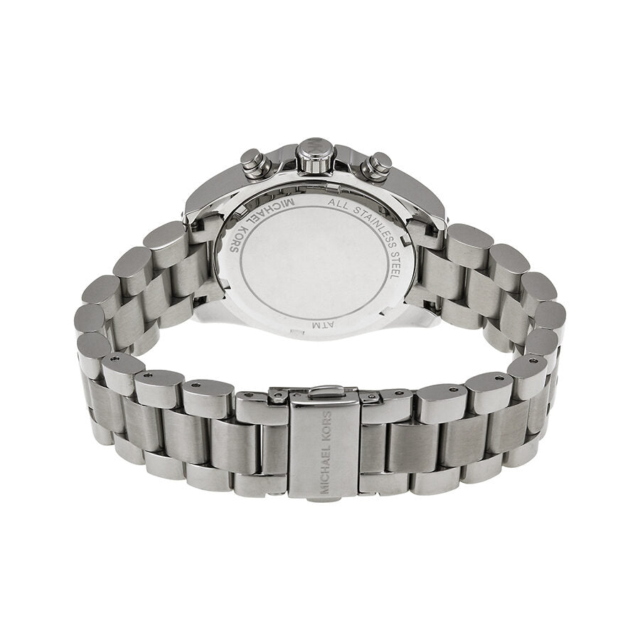 Michael Kors Bradshaw Chronograph White Dial Silver Women's Watch - MK6174
