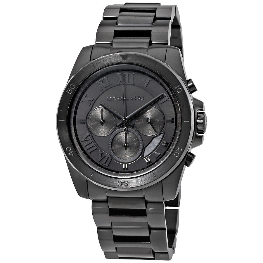 Michael Kors Brecken chronograph men's watch with gunmetal case and bracelet