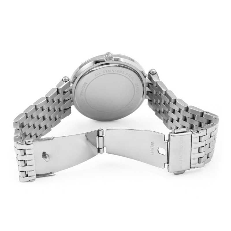 Michael Kors Darci watch caseback and bracelet detail