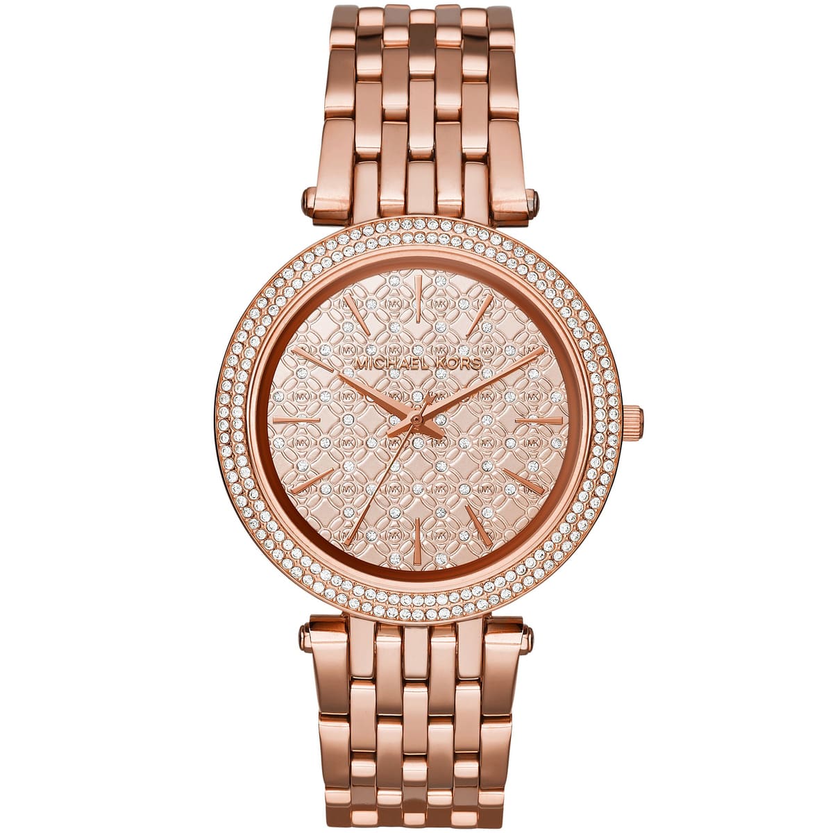 Michael Kors Darci rose gold women's watch with crystal-set dial and rose gold bracelet