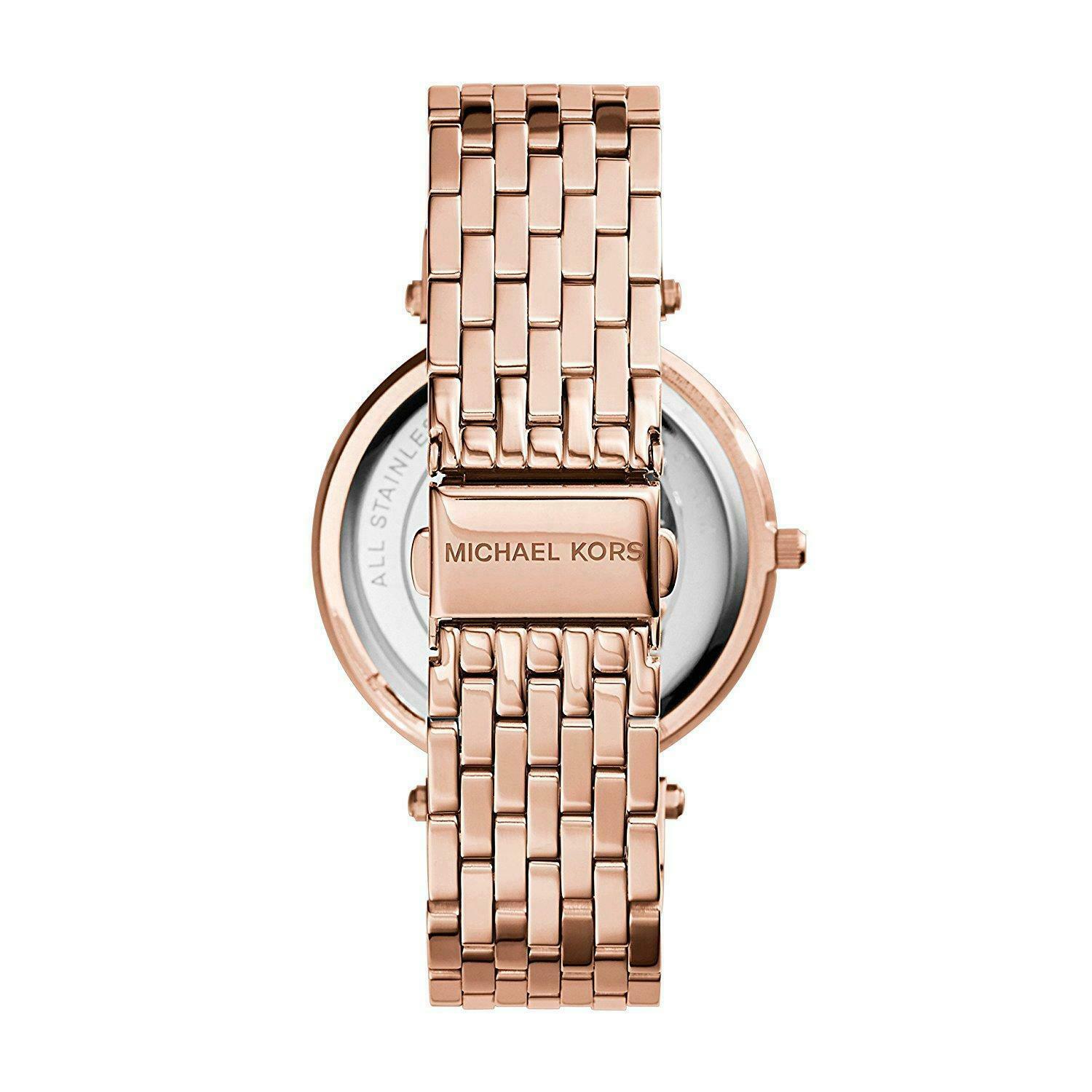 Michael Kors Darci Black Dial Rose Gold Women's Watch - MK3402