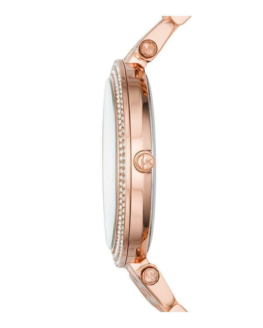Michael Kors Darci Black Dial Rose Gold Women's Watch - MK3402