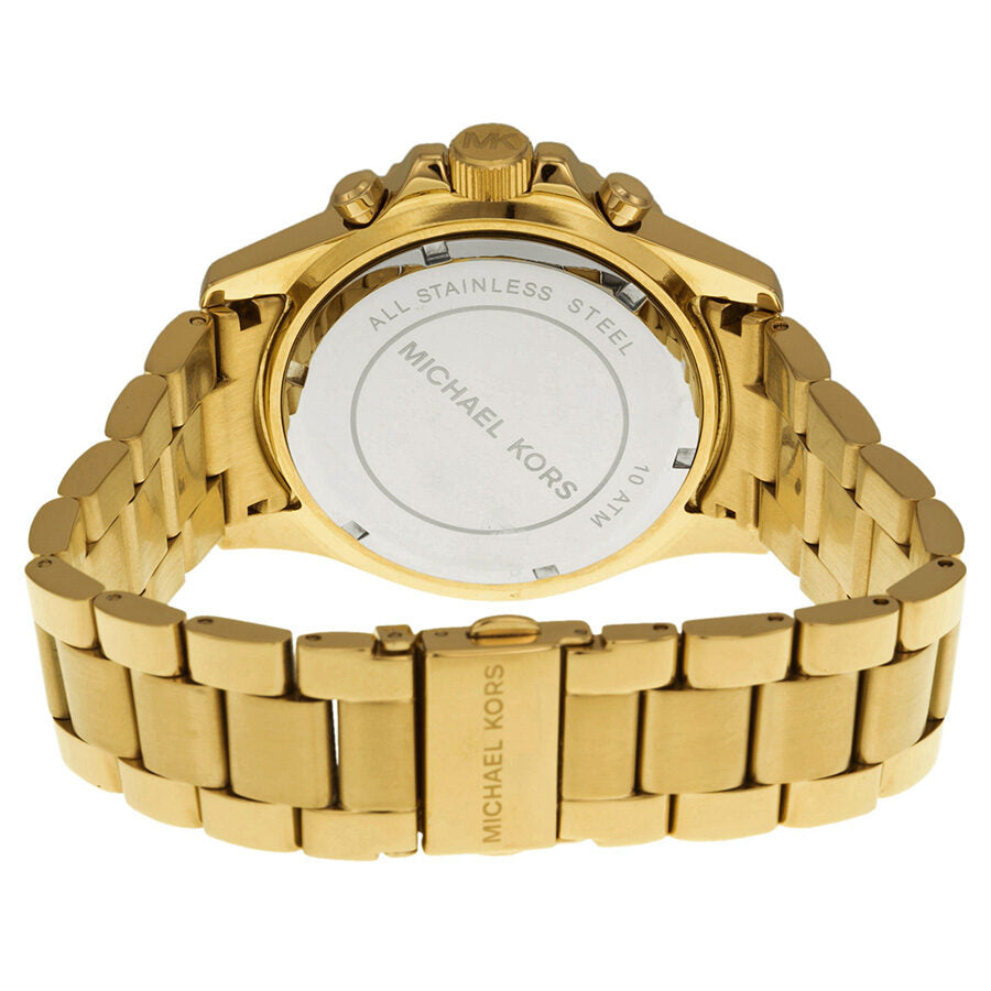 Michael Kors Everest Chronograph Navy Dial Gold-tone Ladies Watch MK5754