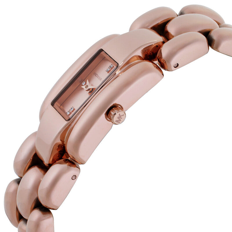 Michael Kors Hally Quartz Rose Gold Dial Ladies Watch MK4954