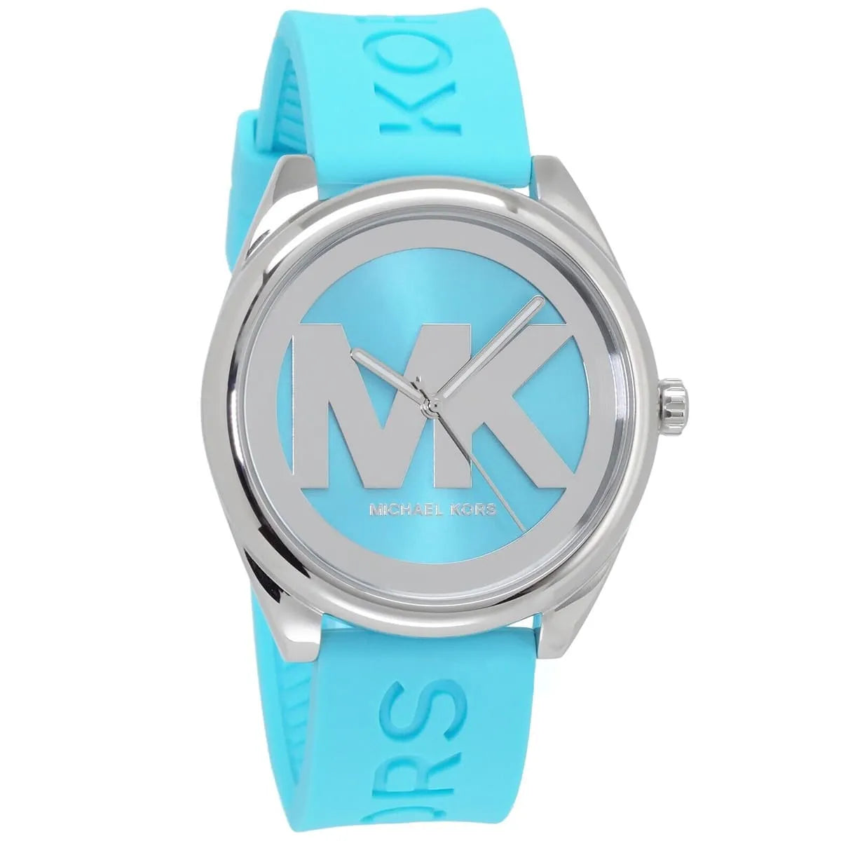 Michael Kors Janelle Quartz Blue Dial Blue Rubber Strap Watch For Women - MK7350