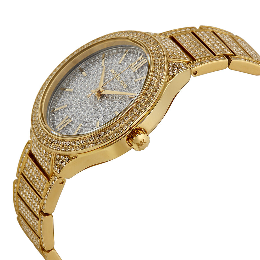 Michael Kors Kerry Crystal Pave Dial Gold Women's Watch - MK3360