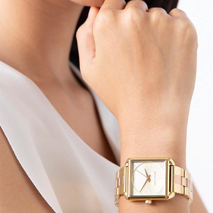 Michael Kors Lake Two Tone Gold Dial Women's Watch MK3665