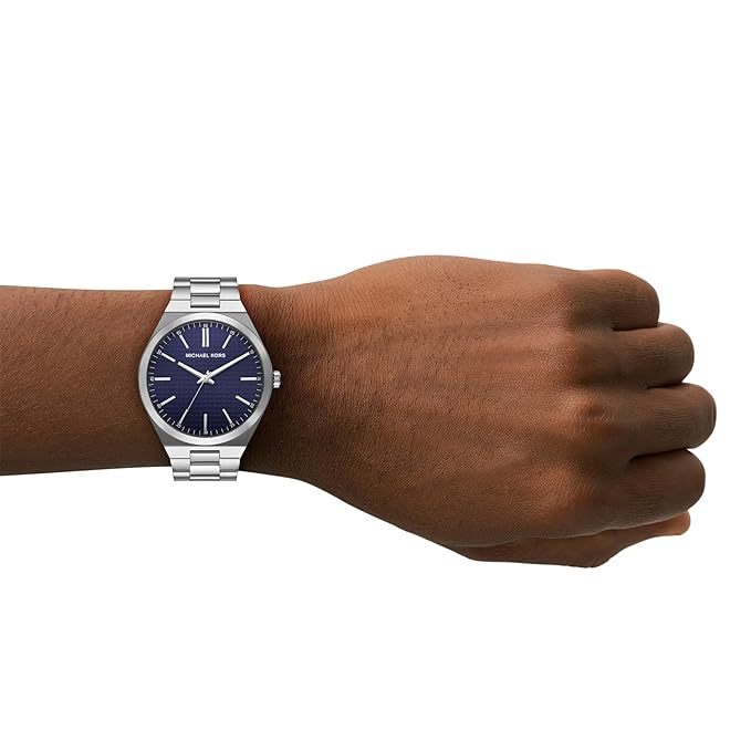 Michael Kors Lennox Three-Hand Silver-Tone Stainless Steel Men's Watch - MK9227