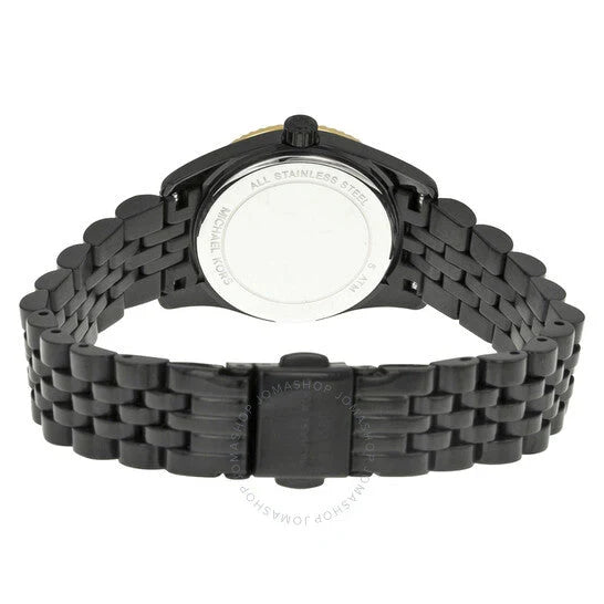 Michael Kors Lexington Black Dial Black Ion Plated Women's Watch - MK3299