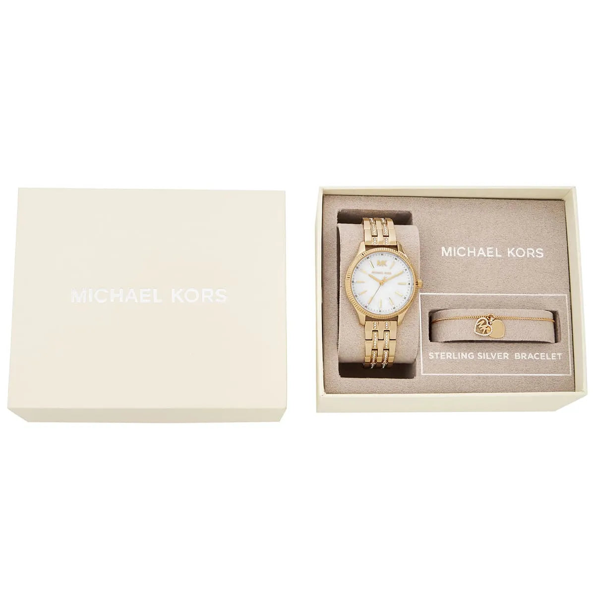 Michael Kors Lexington MK4492 gift set box with watch and bracelet
