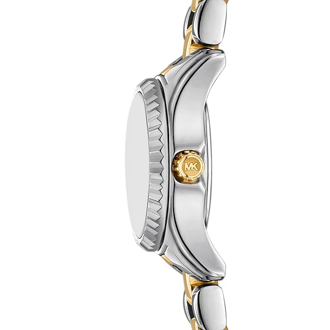 Michael Kors Lexington MK4903 side profile showing case depth and two-tone bracelet