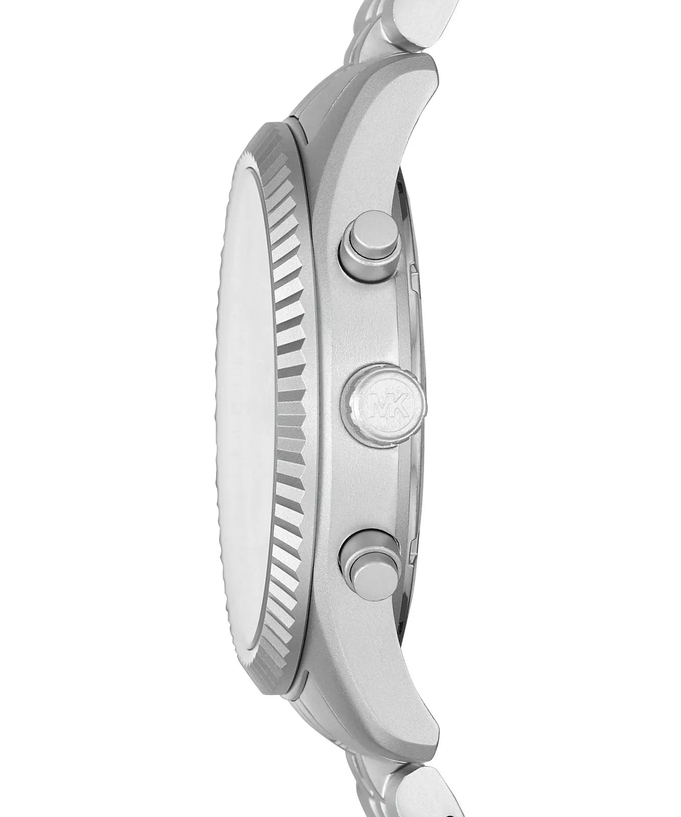 Michael Kors Lexington MK8789 side profile showing case thickness and pusher buttons
