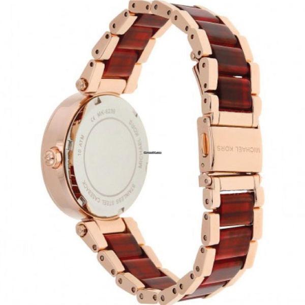 Michael Kors Mini Parker Multi-Function Rose Dial Ladies Watch MK6239