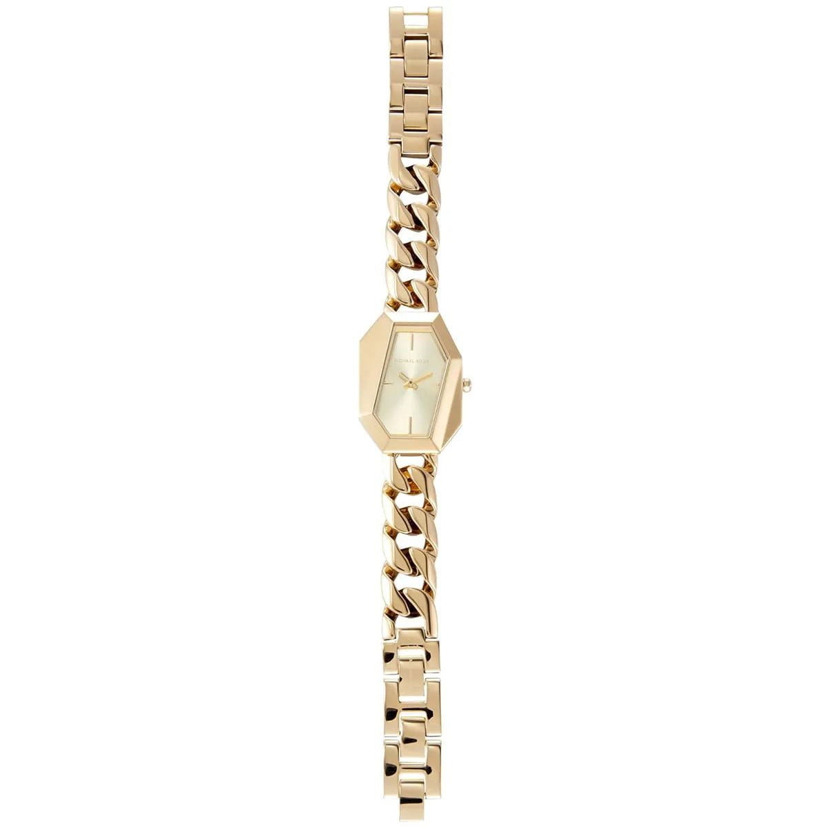 Michael Kors Mini Suri chunky gold-tone chain and link bracelet strap