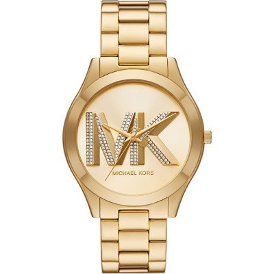 Michael Kors Oversized Slim Runway Gold-Tone Logo Watch MK4732