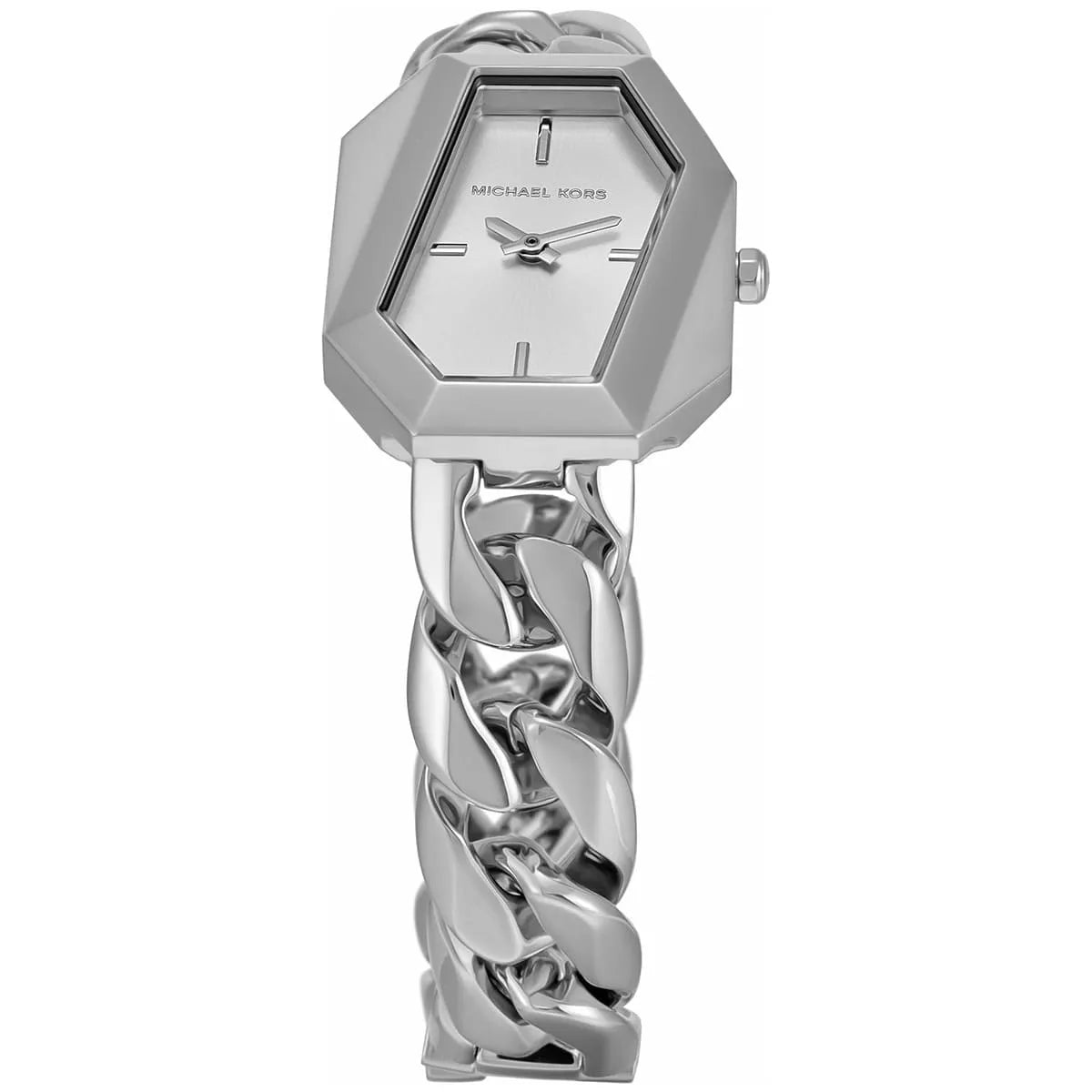Michael Kors Mini Suri octagonal case with chain link section above strap