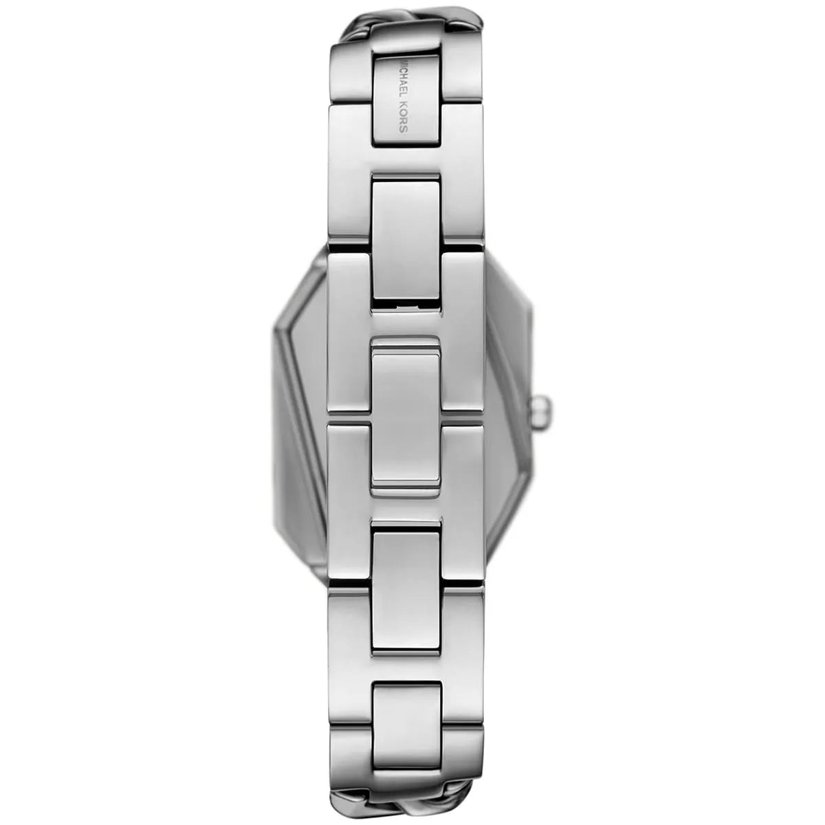 Michael Kors Mini Suri ladies watch stainless steel link strap back view