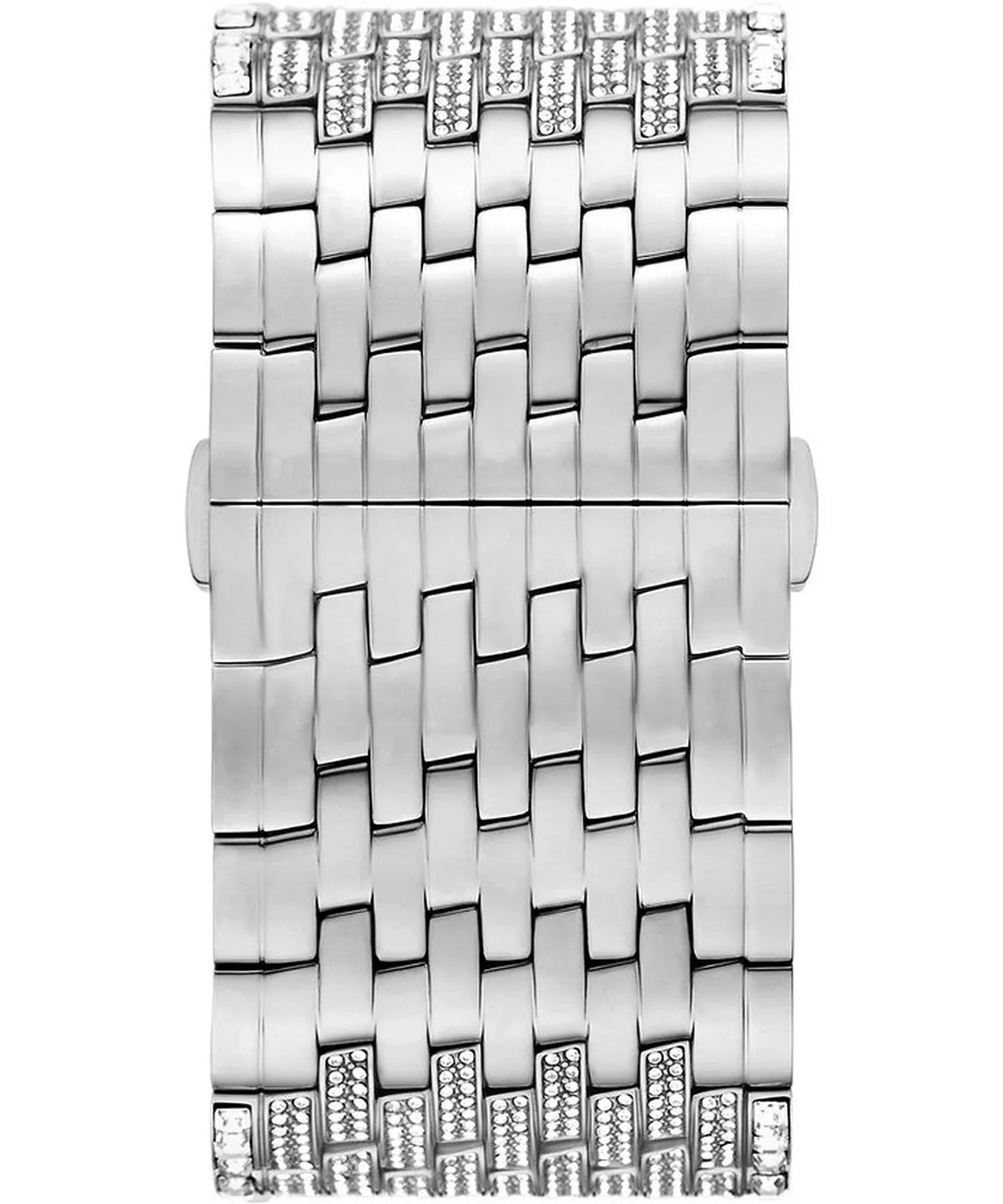 Michael Kors MK4938LE stainless steel link bracelet with crystal accents and rectangular case