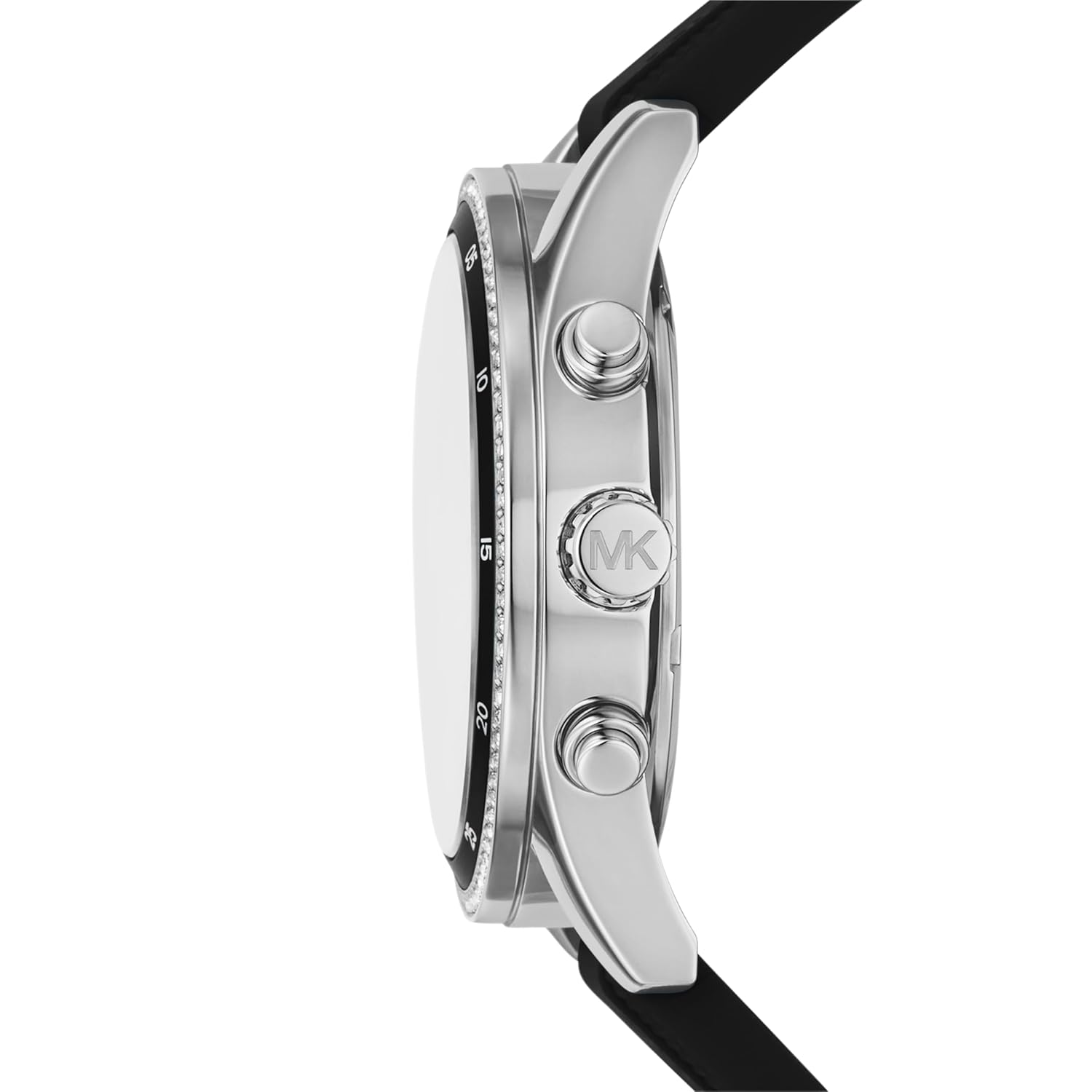 Michael Kors MK7486 watch side view showing case profile and pushers