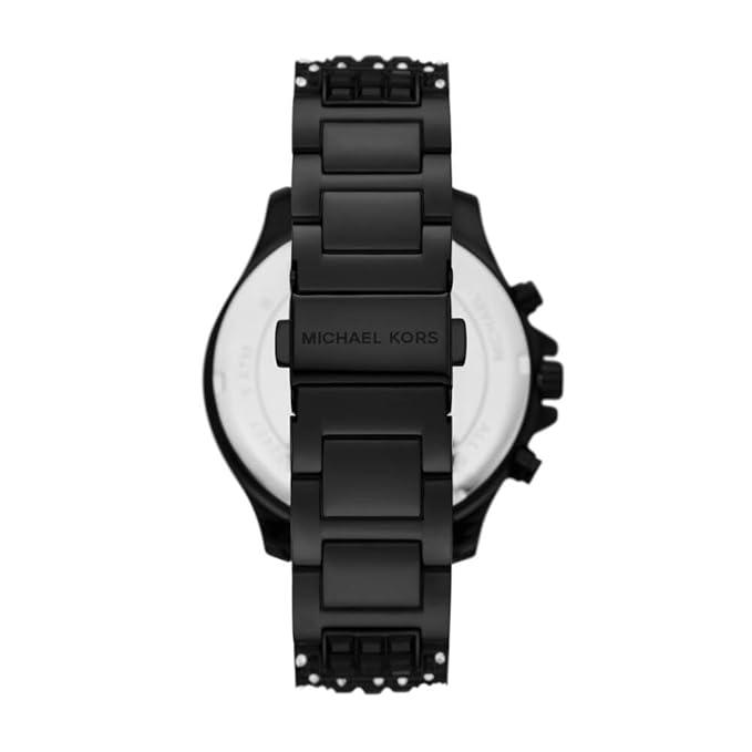 Michael Kors Limited-Edition Oversized Chronograph Black-Tone Watch - MK7490LE