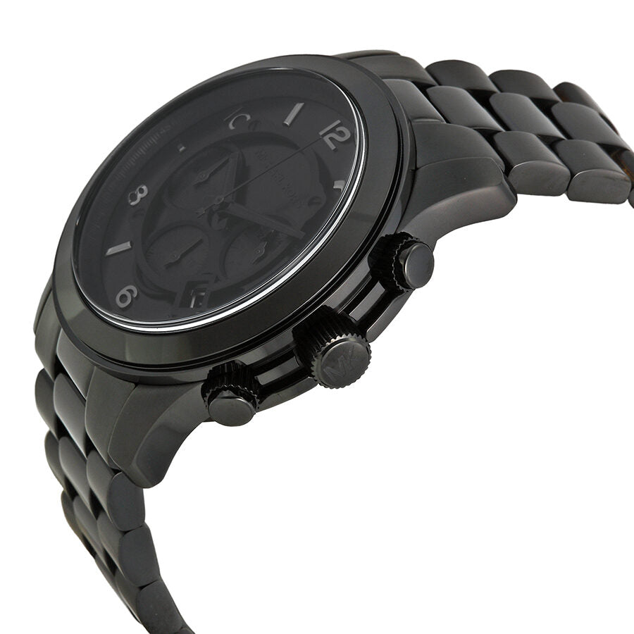 Michael Kors Oversized Runway Chronograph Black Men's Watch - MK8157