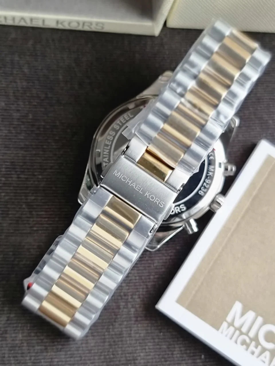 Michael Kors MK9236 two-tone stainless steel bracelet strap